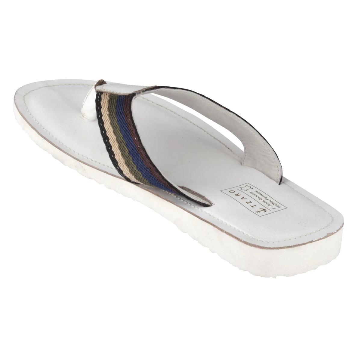 Pure Leather, Super-light, Slippers - Cloud (White), SLP9503WHT