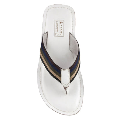 Pure Leather, Super-light, Slippers - Cloud (White), SLP9503WHT