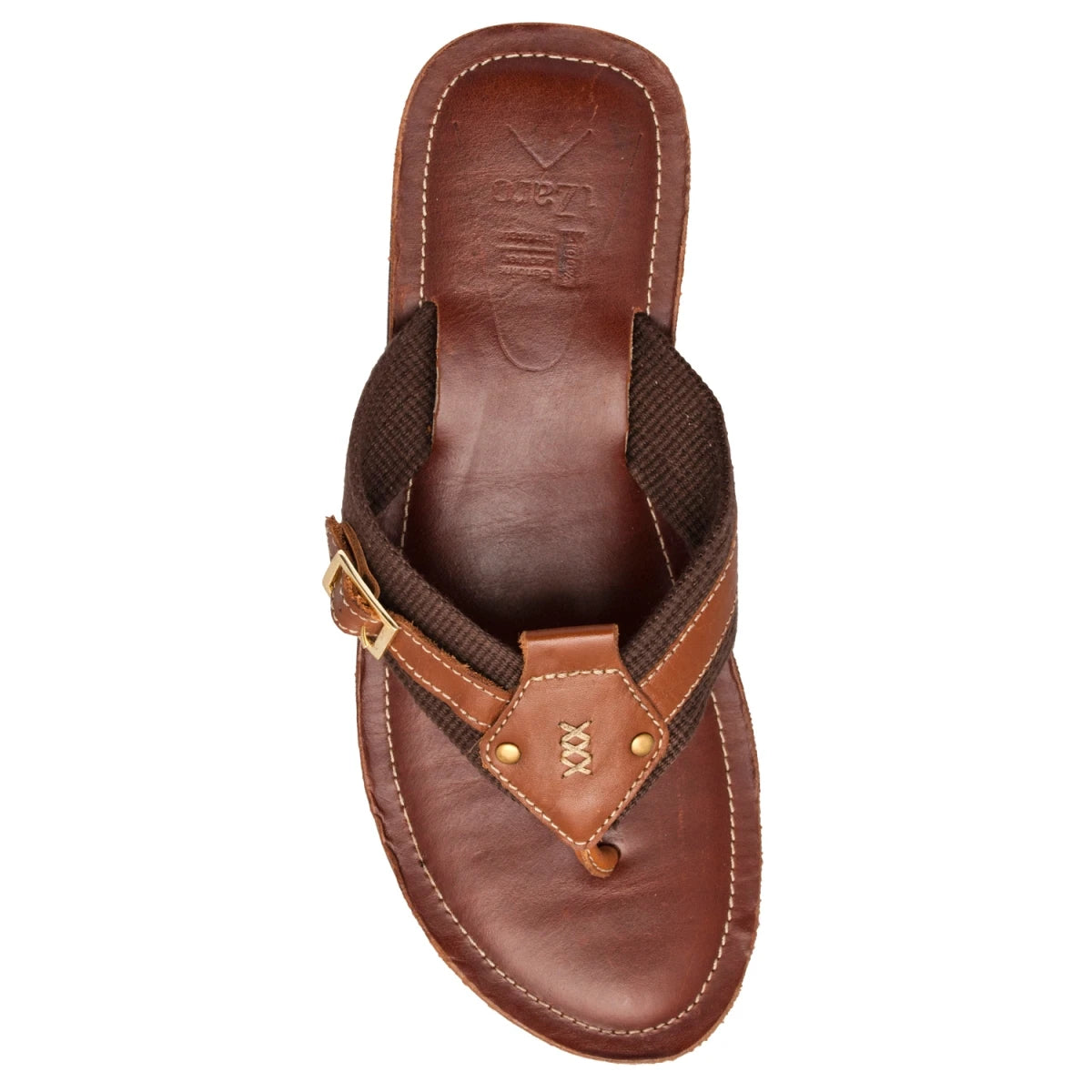 Pure Leather, Super-light, Slippers  - Simon (Tan & Brown), SLPCLD1904TN