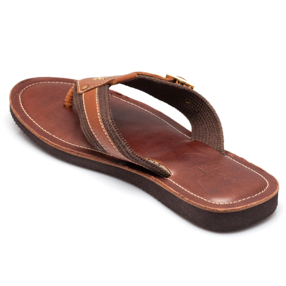 Pure Leather, Super-light, Slippers  - Simon (Tan & Brown), SLPCLD1904TN