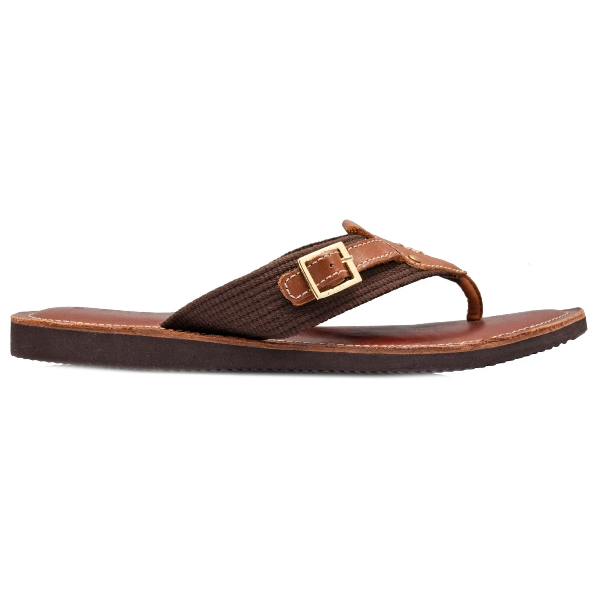 Pure Leather, Super-light, Slippers  - Simon (Tan & Brown), SLPCLD1904TN