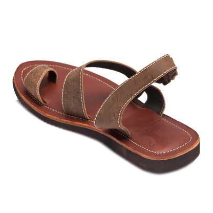 Pure Leather, Super-light, Sandal- Gladiator (Tan with Brown), SLPCLDGLD1908