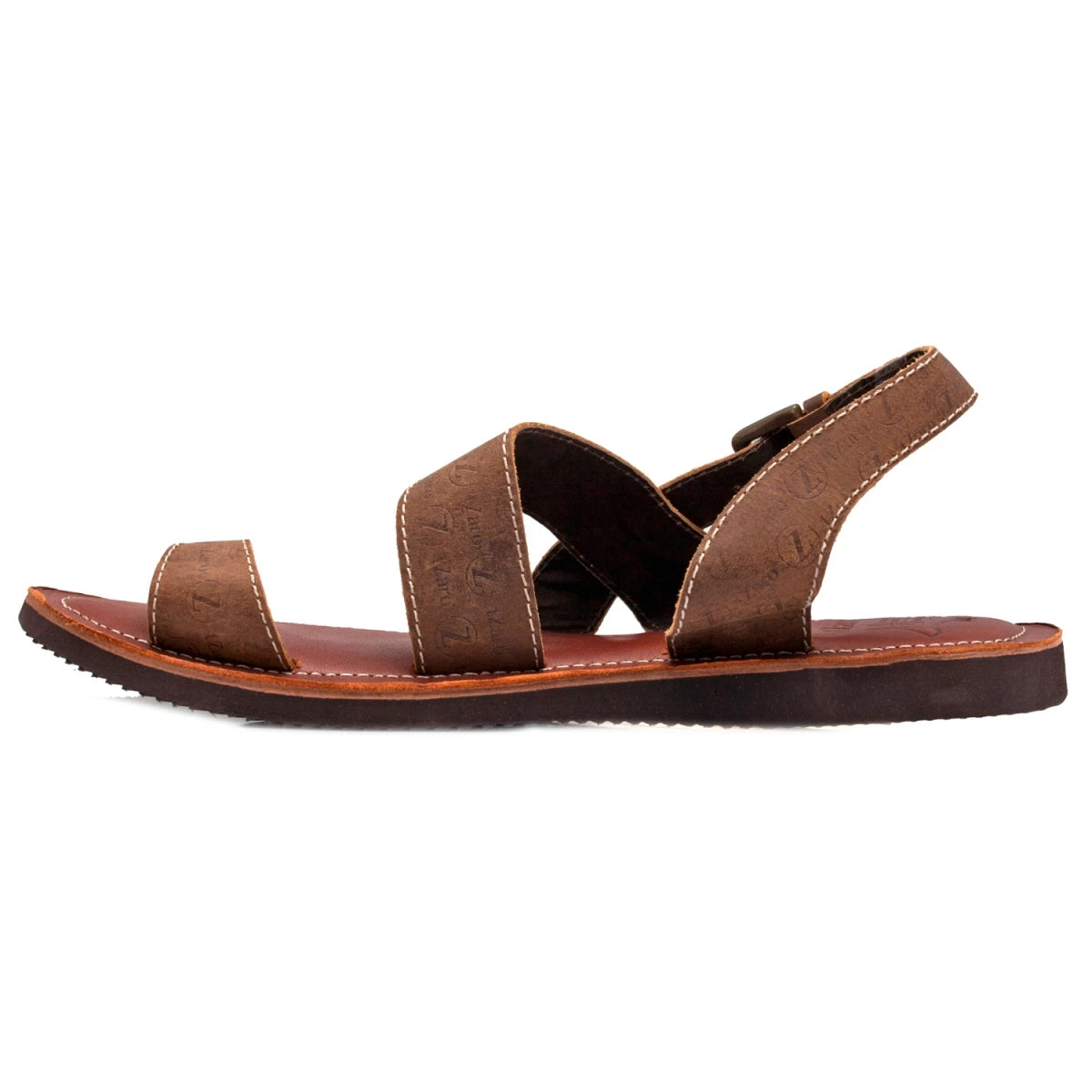 Pure Leather, Super-light, Sandal- Gladiator (Tan with Brown), SLPCLDGLD1908