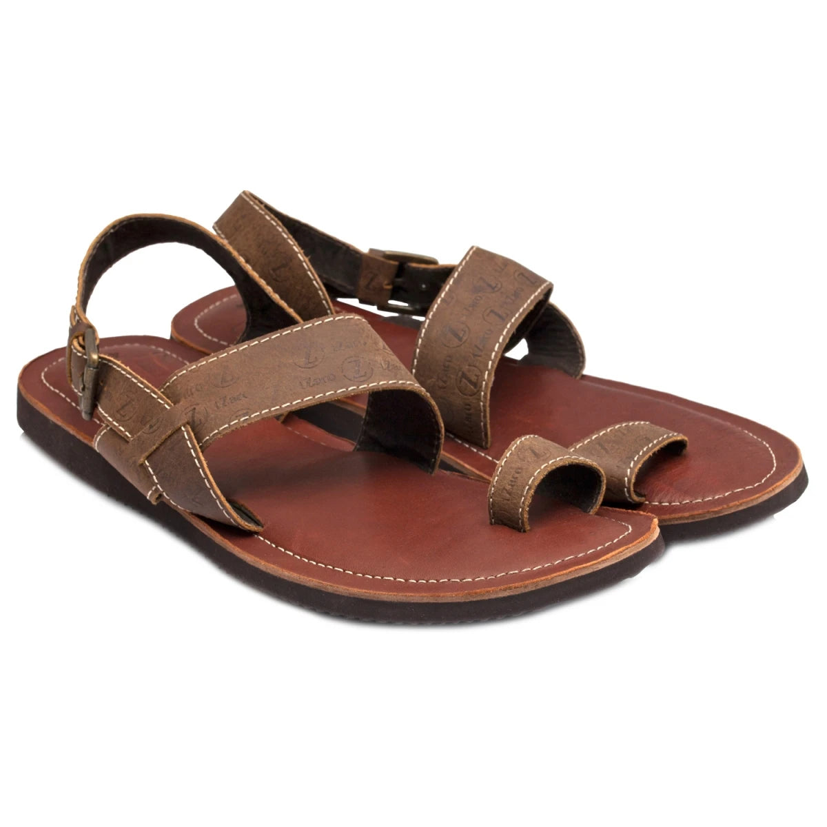 Pure Leather, Super-light, Sandal- Gladiator (Tan with Brown), SLPCLDGLD1908