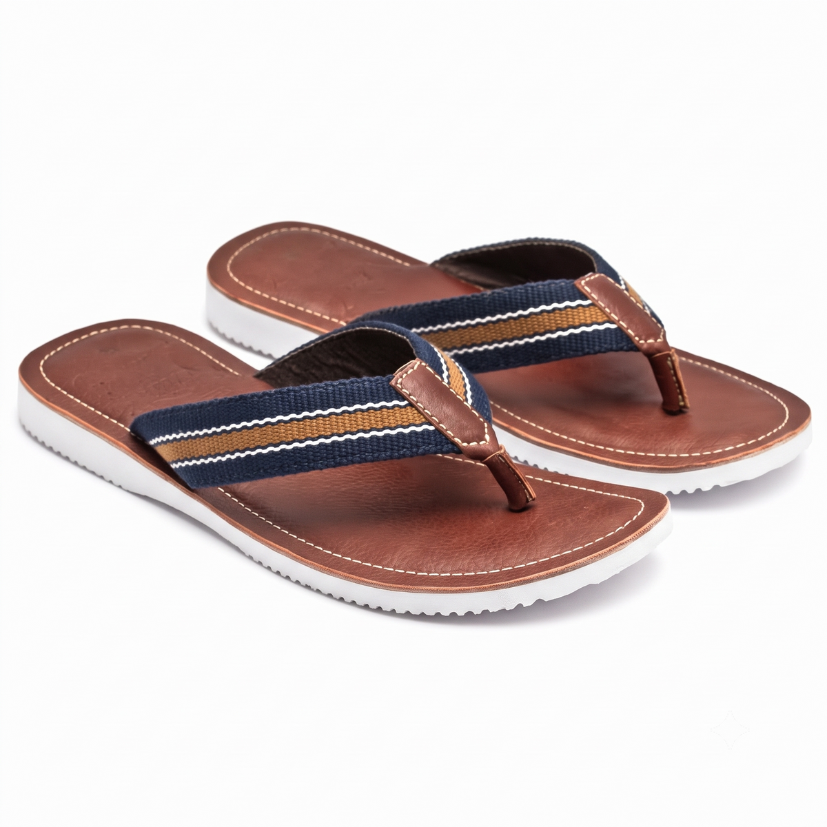 Pure Leather, Super-light, Slippers - Cloud (Tan), SLPCLDWB1906TN