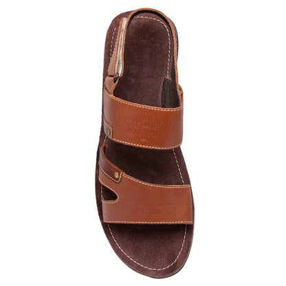 Pure Leather, Super-light, Sandal - Victory (Brown with Tan), SLPCLDWM1909