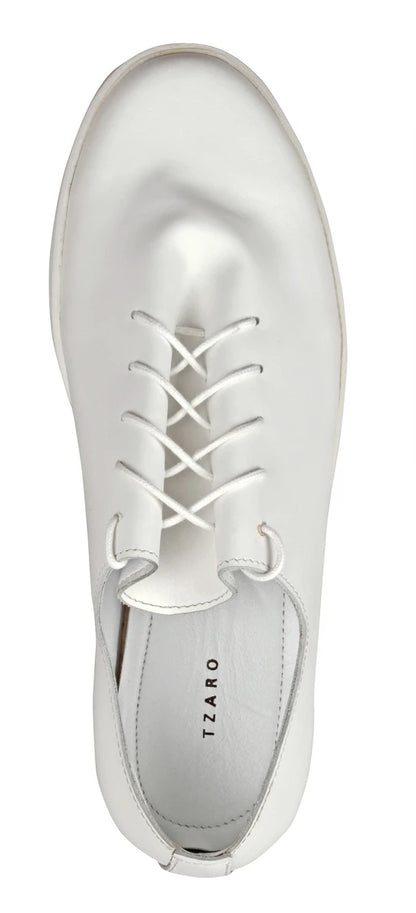 Pure Leather White Sneakers - Snowman, SNWMAN901