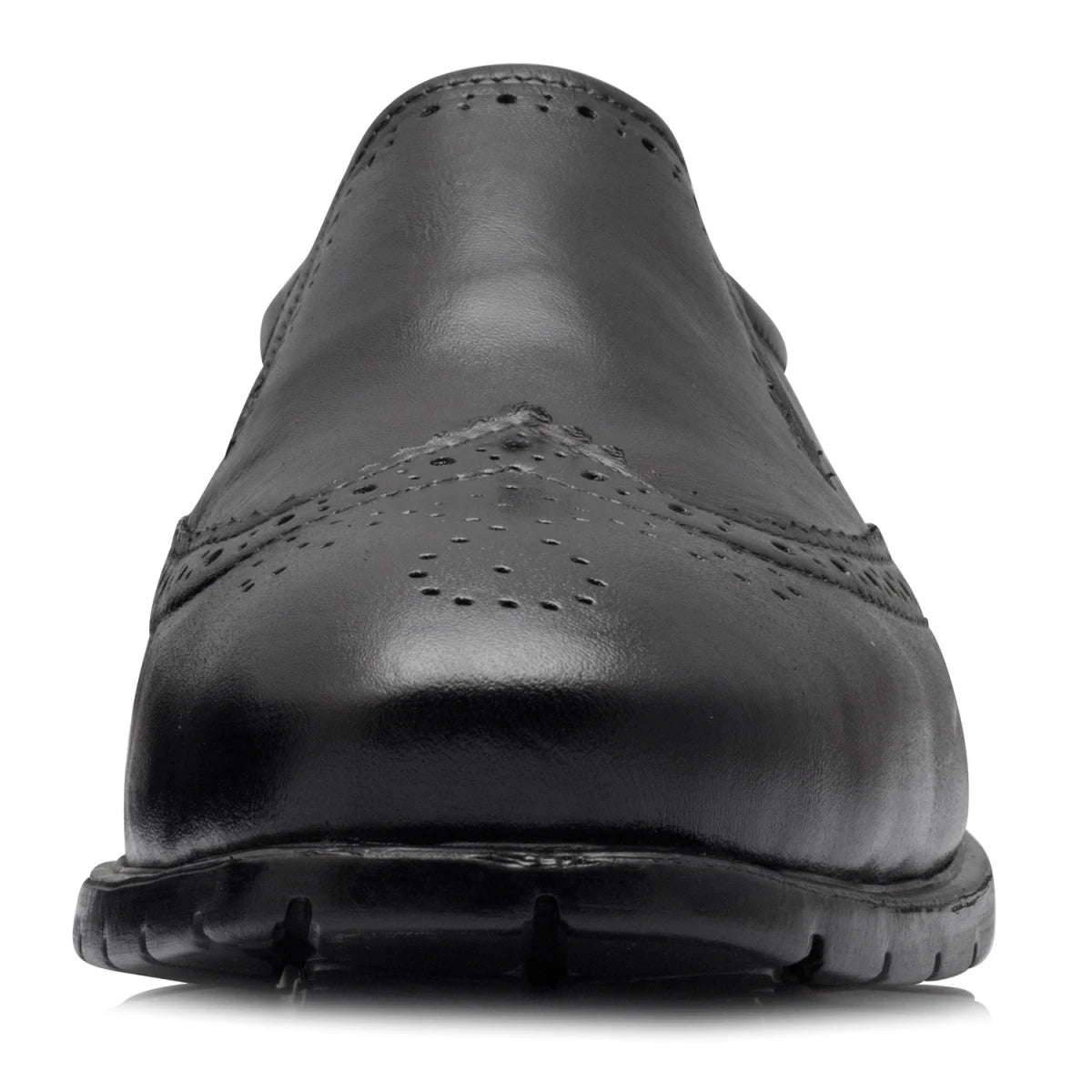 Pure Leather, Hard to Find, Black Brogues - Stud, STDBRG2521