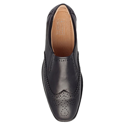 Pure Leather, Hard to Find, Black Brogues - Stud, STDBRG2521