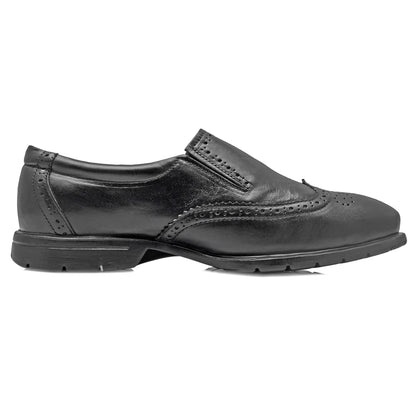 Pure Leather, Hard to Find, Black Brogues - Stud, STDBRG2521