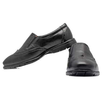 Pure Leather, Hard to Find, Black Brogues - Stud, STDBRG2521