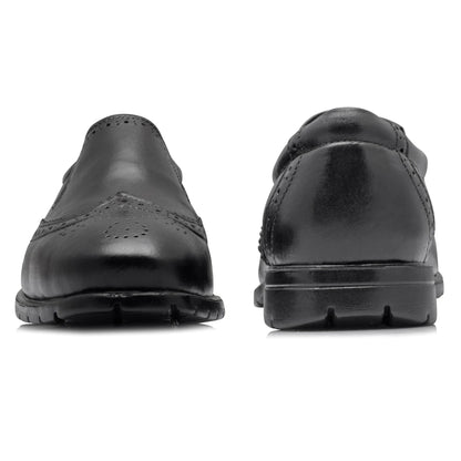 Pure Leather, Hard to Find, Black Brogues - Stud, STDBRG2521