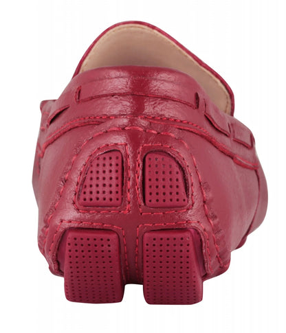 TZARO Genuine Leather Burgundy Driving Shoes  -  Cabernet, STN2349CLRED
