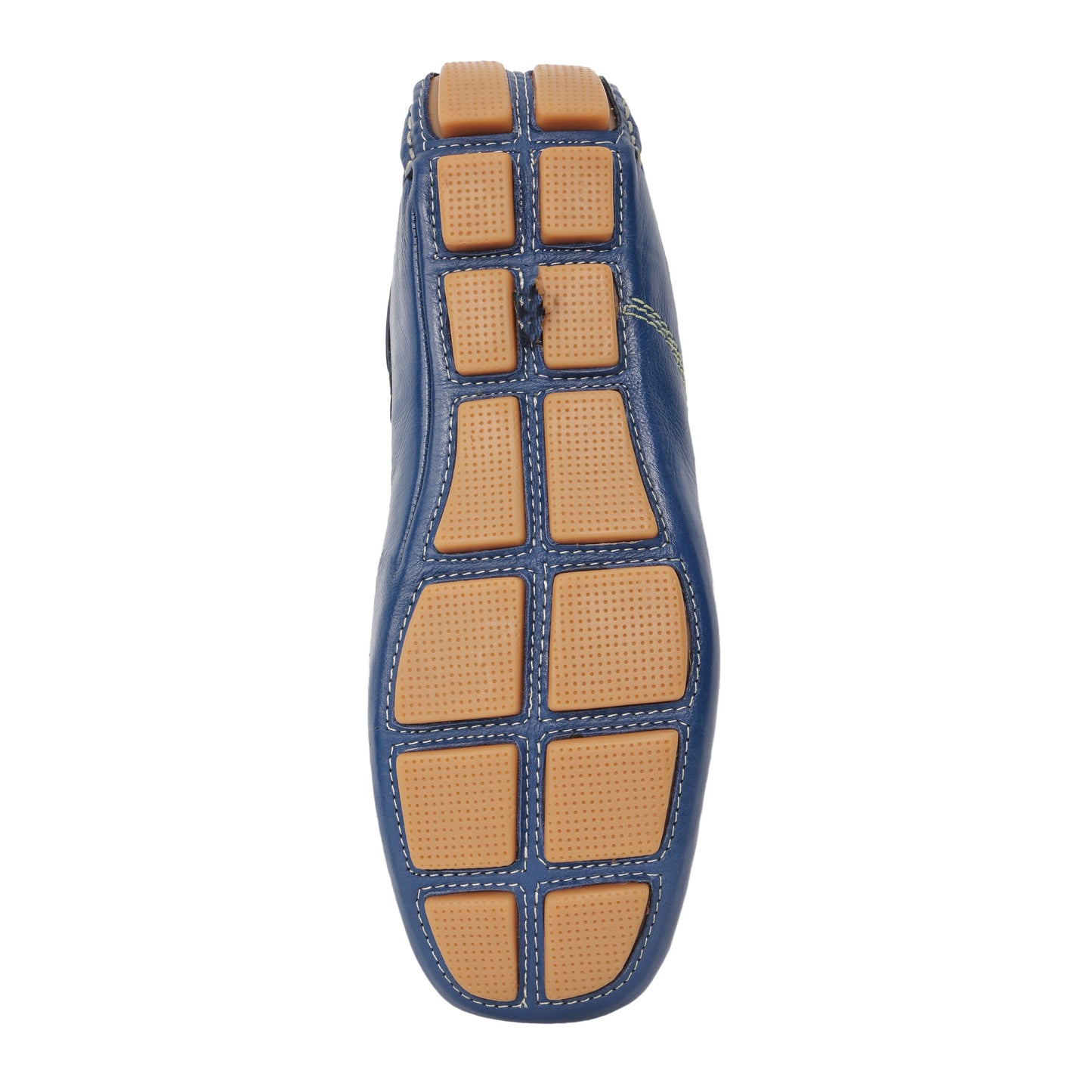 Pure Leather, Moc-toe Construction, Blue Driving Shoe - KNOTTY, STN2358NV09