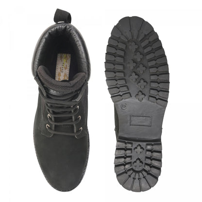 Pure Leather Rugged Boot : Sniper(Black), SniperBLK
