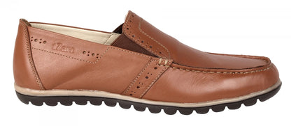 Pure Leather Tan Color Comfortable Loafer - Jhonny (Tan), TP1901PNCHTN