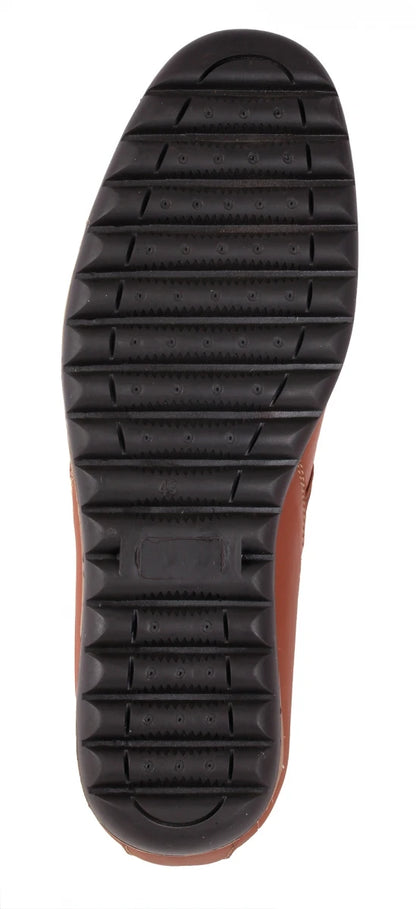 Pure Leather Tan Color Loafer - Hugo, TP1903ELATN
