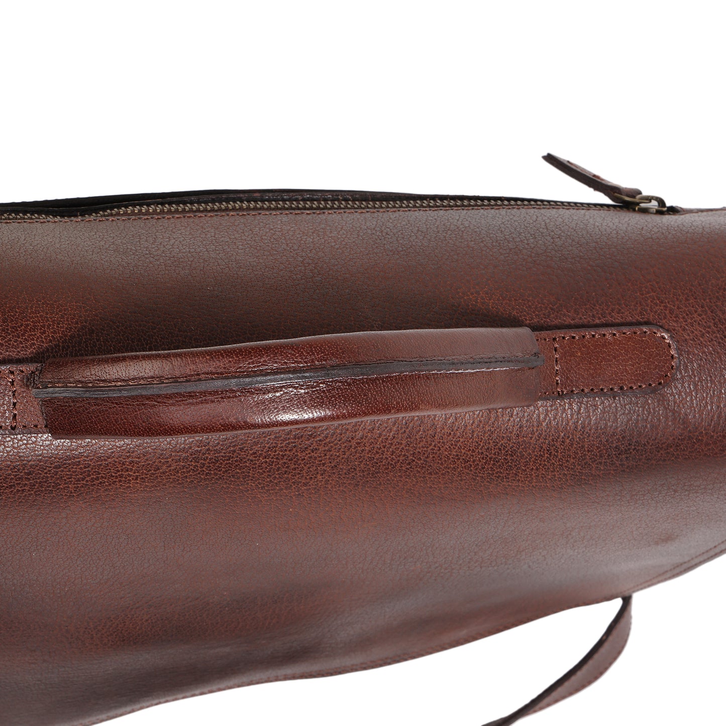 Brown Genuine Leather Messenger Bag for Men | TZARO - TZANM675