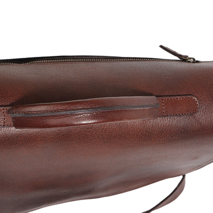 Brown Genuine Leather Messenger Bag for Men | TZARO - TZANM675