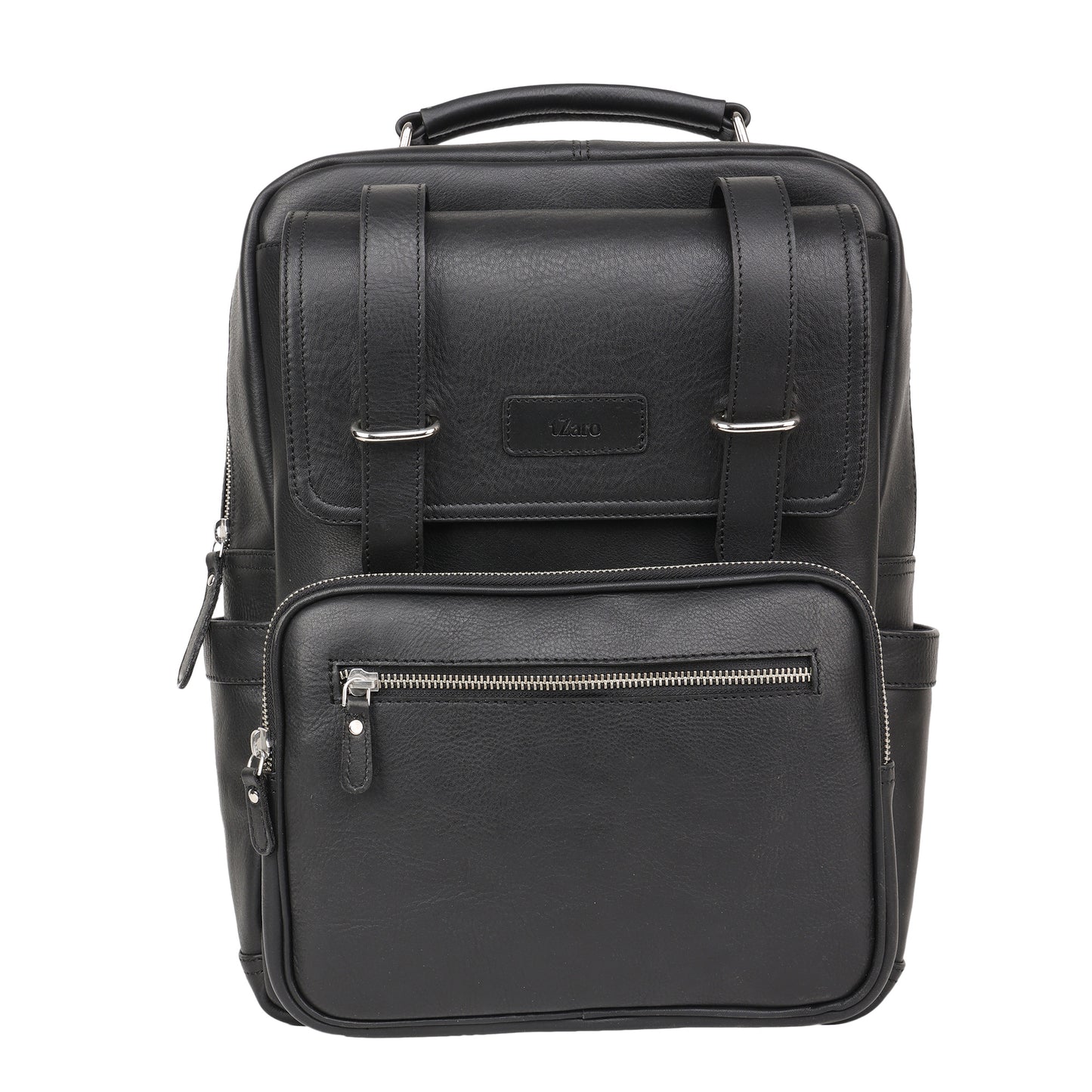 Black Genuine Leather Laptop Backpack for Men | TZARO - TZANMLTH770