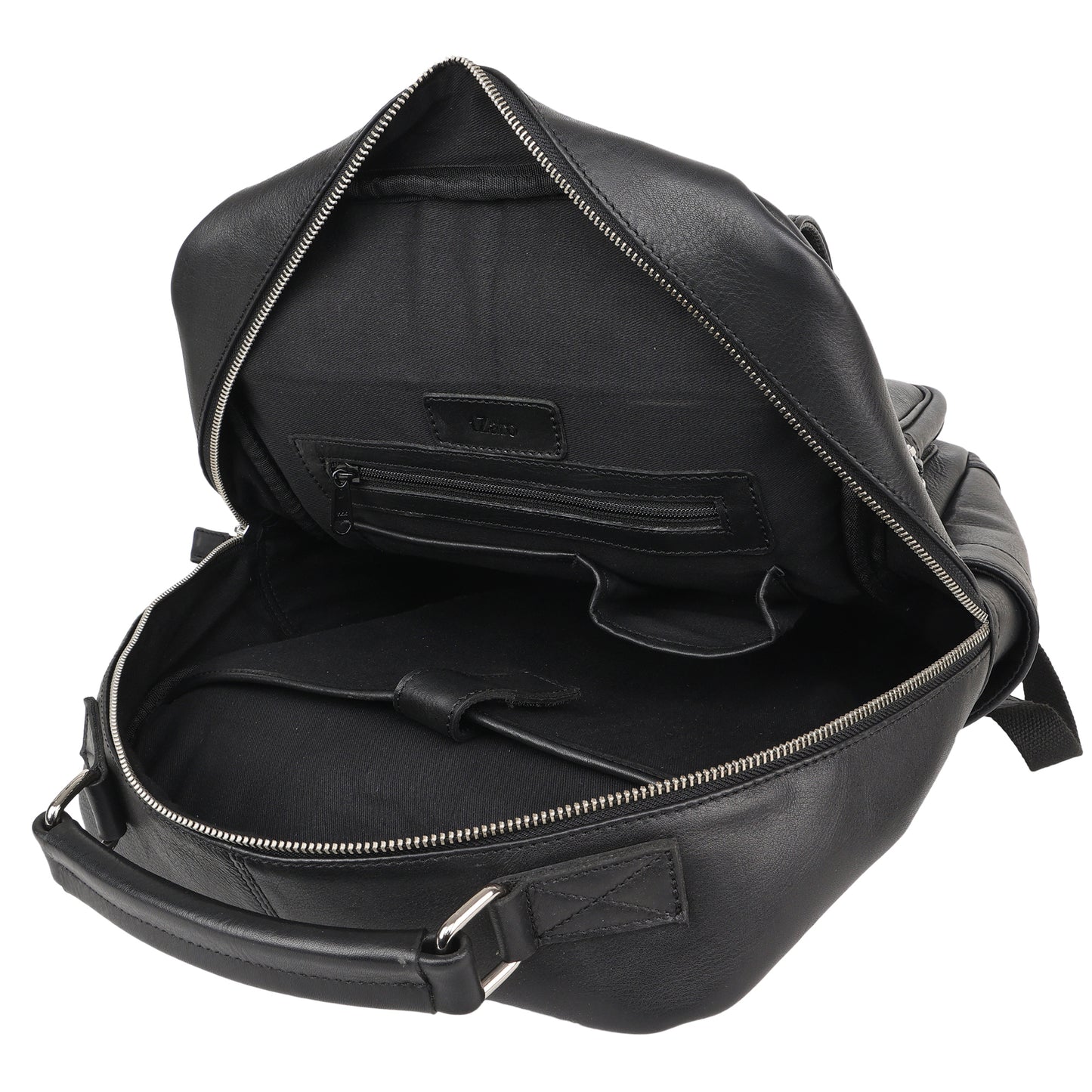 Black Genuine Leather Laptop Backpack for Men | TZARO - TZANMLTH770