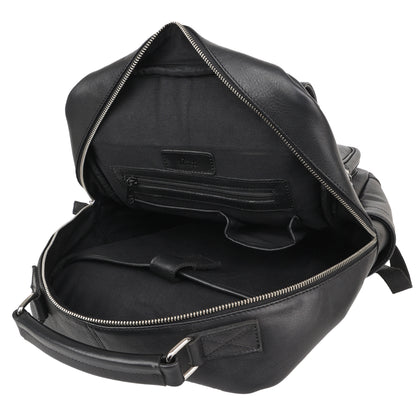 Black Genuine Leather Laptop Backpack for Men | TZARO - TZANMLTH770