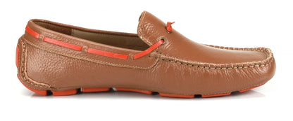 Genuine Leather Tan Driving Shoes  -  ZN2341TANSPRT