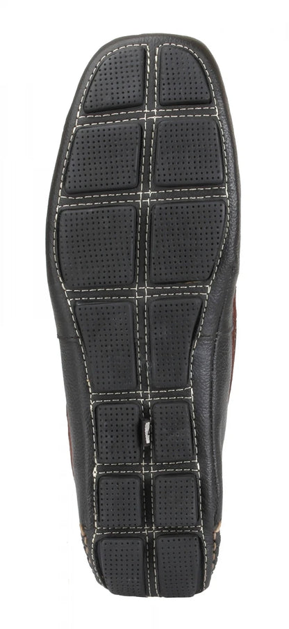 Pure Leather Twin Color Driving Shoes  -  ZN23502MRGRY