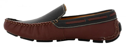 Genuine Leather Maroon Color Driving Shoes  -  ZN23504MRBLK