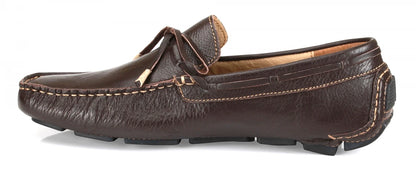 Genuine Leather Chocolate Color  Driving Shoes  -  ZN23B12DKCHC