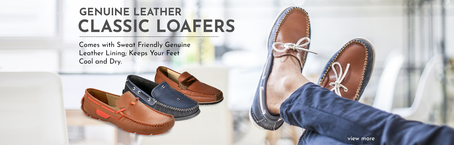 Sweat Free Loafers for men