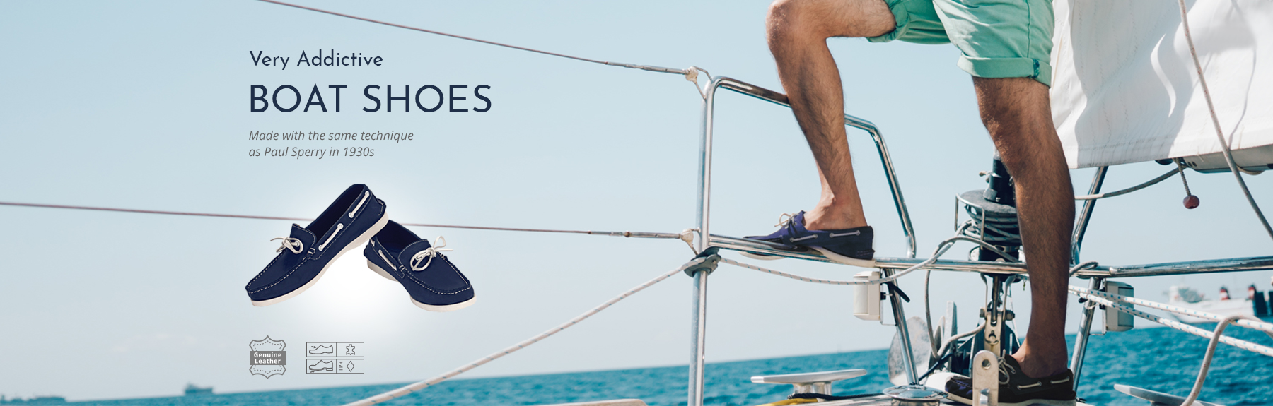 Classic Genuine Leather Handsewn Boat Shoes